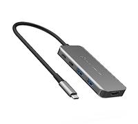 j5create USB4 8K Slim Hub - 8K60/4K144 HDMI, 1 x USB-C 10Gbps con ricarica PD, 1 x Type-C 10Gbps, 2 x USB-A | Compatibile con MacBook, computer portatili Windows (JCH453)