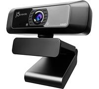 j5create Webcam in streaming USB-1080P HD con rotazione a 360°, microfono ad alta fedeltà, Plug and Play per PC, Mac, laptop, ideale per Skype, YouTube, Zoom, conferenze e chiamate (JVCU100)