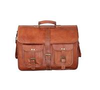 Jaald 40 Cm Tracolla in Pelle Valigetta Borsello Sacchetto del Messaggero Borsone a Spalla per Ufficio Vintage Uomo Borsa del portatile leather Laptop briefcase Messenger bag