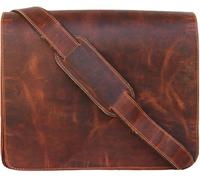 Jaald 40 Cm Tracolla in Pelle Valigetta Borsello Sacchetto del Messaggero Borsone a Spalla per Ufficio Vintage Uomo Borsa del portatile leather Laptop briefcase Messenger bag