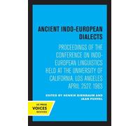 Jaan Puhvel Ancient Indo-European Dialects (Tascabile)