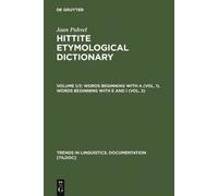 Jaan Puhvel Words beginning with A (Vol. 1). Words beginning (Copertina rigida)