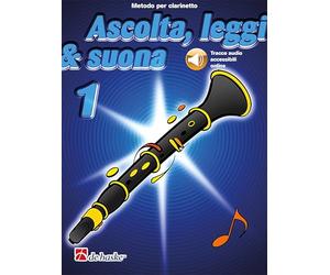 Jaap Kastelein Ascolta Leggi e Suona Volume 1 per Clarinetto | Metodo per Principianti con Audio Online | Libro Didattico con Esercizi Musicali | Educazione Musicale per Bambini e Insegnanti