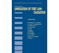 Jaap Spier Unification of Tort Law: Causation (Tascabile)