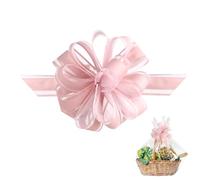 Jaarssho 12 fiocchi regalo grandi, 11 cm, fiocchi da disegno, fiocco, regalo per sacchetti regalo, cesti regalo, grande pull bow per fai da te, imballaggio, compleanno, Natale, matrimonio (rosa)