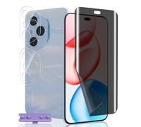 Jaavkkma 1 Pezzo Privacy Pellicola Protettiva Flessibile per Honor 400 Pro + 2 Pezzi Pellicola Vetro Temperato Fotocamera, Anti-Spia, Protezione per Honor 400 Pro - Anti Spy Pellicola TPU Morbida