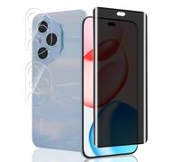 Jaavkkma 1 Pezzo Privacy Pellicola Protettiva per Honor 400 Pro + 2 Pezzi Pellicola Fotocamera, Durezza 9H/Anti-Spia, Protezione Schermo per Honor 400 Pro - Anti Spy Vetro Temperato