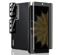 Jaavkkma 1 Pezzo Privacy Pellicola Protettiva per Honor Magic V2 + 2 Pezzi Pellicola Fotocamera, Durezza 9H/Anti-Spia, Protezione Schermo per Honor Magic V2 - Anti Spy Vetro Temperato