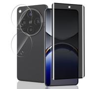 Jaavkkma 1 Pezzo Privacy Pellicola Protettiva per OPPO Find X8 Pro + 2 Pezzi Pellicola Fotocamera, Durezza 9H/Anti-Spia, Protezione Schermo per OPPO Find X8 Pro - Anti Spy Vetro Temperato