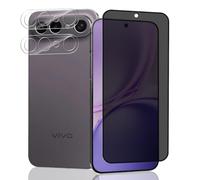 Jaavkkma 1 Pezzo Privacy Pellicola Protettiva per VIVO X300 FE + 2 Pezzi Pellicola Fotocamera, Durezza 9H/Anti-Spia, Protezione Schermo per VIVO X300 FE - Anti Spy Vetro Temperato