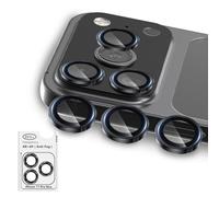 Jaavkkma 2 Pezzi Nero Pellicola Fotocamera per iPhone 17 Pro/17 Pro Max, Individuale Protezione Obiettivo per iPhone 17 Pro/17 Pro Max - Vetro Temperato Telaio Metallo Pellicola Fotocamera Posteriore