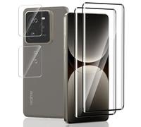 Jaavkkma 2 Pezzi Pellicola Protettiva per Realme GT 7 Pro Vetro Temperato + 2 Pezzi Pellicola Fotocamera, Durezza 9H/Senza Bolle, Protezione Schermo per Realme GT 7 Pro - HD Vetro Temperato