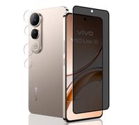 Jaavkkma 9H Privacy Pellicola Protettiva per VIVO V50 Lite 5G [1 Pezzo] + Pellicola Fotocamera [2 Pezzi], Senza Bolle, Anti-Spia Vetro Temperato Protezione Schermo per VIVO V50 Lite 5G