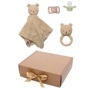 Jabadabado Regalo Per Neonato: Orsacchiotto Doudou E Sonaglio