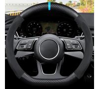 JABBNGD Auto Coprivolanti, per Audi A3 A4 A5 A6 Confortevoli Durevole Copri sterzo Auto Coprivolante Volante Protezione Coprivolanti,B