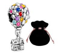 JABEDE - Charms in argento S925 ispirati a film e storie per bambini | Compatibile con bracciali in stile Pandora | Smalto dipinto a mano | Include elegante sacchetto in raso (up)