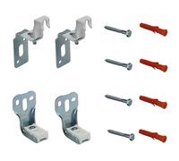 Jabema 2 x fissaggio per radiatori senza supporto, console da parete per radiatore, supporto per fissaggio console