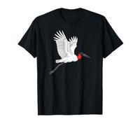 Jabiru Red Throat Minimalist Wildlife Cicogna Maglietta