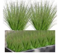 JABNOW 16 PZ Pianta Finta Esterno Artificiali, Pianta di Erba di Grano Artificiale Artificiali di Plastica Falsa Arbusti Verdi per Matrimonio Finestra Giardino Decorazione Esterna