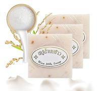 Jabon Aclarante De Arroz, Sapone di riso tailandese, sapone al latte di riso alle erbe tailandese bianco idratante, sapone originale tailandese fatto a mano sapone al latte di riso, sapone sbiancante