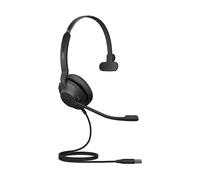 Jabra Evolve2 30 SE, Cuffia cablata mono con cancellazione del rumore, con tecnologia di chiamata a 2 microfoni e cavo USB-A, funziona con le principali piattaforme come Zoom e Google Meet, nero