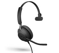Jabra Evolve2 40, MS Mono Cuffia Padiglione auricolare USB tipo-C Nero