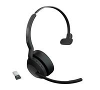 Jabra Evolve2 55 Link380a MS Mono - Headset mono wireless con USB-A certificato per Microsoft Teams