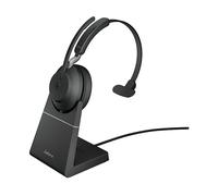 Jabra Evolve2 65, MS Mono Wireless Headband Desktop/Call Centre USB Type-A Bluetooth Nero - Nouvo