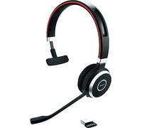 Jabra 6593-833-309 Evolve 65 SE Cuffie Wireless Mono-Bluetooth, microfono con cancellazione del rumore, batteria a lunga durata, doppia connettività, Certificate MS Teams, + altre piattaforme-Nero