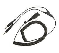 Jabra 8734-599 Nero Cavo Audio / multimedia 2 m PC cord QD to 2x3_5mm