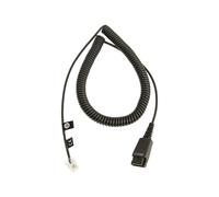 Jabra 8800-01-01 Cavo Nero QD to Modular RJ extension coiled cord