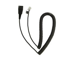Jabra 8800-01-37 Cavo Nero QD to Modular RJ extension coiled cord for Cisco IP