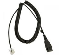 Jabra 8800-01-89 Cavo Nero Quick Disconnect (QD) to Modular (RJ) Balanced Coiled