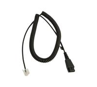 Jabra 8800-01-89 Cavo Nero Quick Disconnect (QD) to Modular (RJ) Balanced Coiled