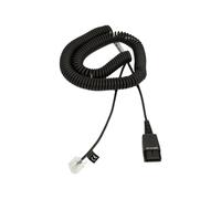 Jabra 8800-01-94 Cavo Nero QD to Modular RJ extension coiled cord for Siemens