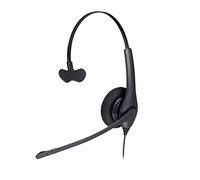 Jabra Biz 1500 Quick Disconnect On-Ear Mono Headset - Corded Headphone with Noise-cancelling Microphone and Volume Spike Protection for Deskphones, Black