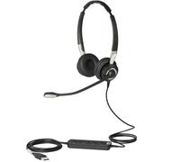 Jabra Biz 2400 II USB Duo CC Cuffie a filo per ufficio/centro chiamate Nero, Argento - Nouvo