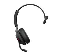 JABRA Cuffie Evolve2 65 MS Mono Wireless Bluetooth Nero con Riduzione Rumore