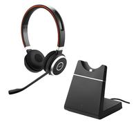 JABRA - Cuffie Wireless Cuffie On Ear Certificate UC con Funzione Noise Cancelling Adattatore Bluetooth USB-C Nero
