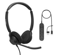 Jabra Engage 50 II Link - USB-A/USB-C - cuffie doppie con cavo certificate per Microsoft Teams