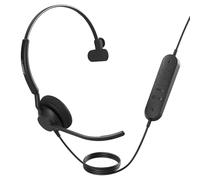 Jabra Engage 40 Inline Link - USB-A/USB-C - cuffie mono con cavo certificate per piattaforme UC
