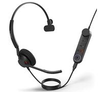 Jabra Engage 50 II - Cuffie mono cablate con controllo Link Call Control, tecnologia a 3 microfoni con cancellazione del rumore, design ultra leggero e cavo USB-C, certificazione MS Teams, funziona