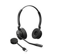 Jabra Engage 55 Cuffie senza fili ad archetto per ufficio/centro chiamate Nero, Titanio - Nouvo