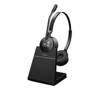 Jabra Engage 55 - Cuffie stereo MS, adattatore DECT Link 400a USB-A, supporto da scrivania Engage 55, cavo USB-C a USB-A da 1,2 m, custodia per il trasporto, garanzia e avviso (opuscoli di sicurezza)