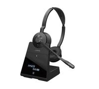 Jabra Engage 75 SE Stereo Wireless Headset Chiamate professionali, sicurezza DECT, da USB-C a USB-A, microfono avanzato a cancellazione di rumore, comfort per tutto il giorno include base, cavi - Nero