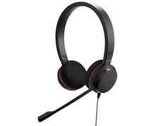 Jabra Evolve 20 - Cuffie cablate (edizione 2025), con cavo a doppio orecchio, per ufficio e lavoro da casa, controllo chiamate, certificate per team MS, connettività USB-C/A, colore nero