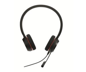 Jabra EVOLVE 20 MS Duo USB Special Edition Cuffie con eliminazione del rumore, connessione USB, cuscinetti in pelle e certificazione Microsoft