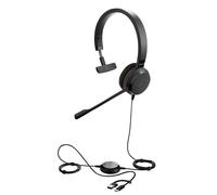 Jabra Evolve 30 II, cuffie monofilo certificate Microsoft Teams con unità di con