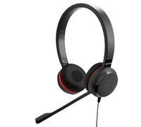 Jabra Evolve 30 II - USB-A/USB-C - cuffie doppie con cavo certificate per piattaforme UC | jack da 3,5 mm