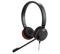 Jabra Evolve 30 II (Edizione 2025) - Cuffie a doppio orecchio cablate con microfono per lavoro, connettore jack da 3,5 mm o USB-A/USB-C, con microfono a cancellazione del rumore, certificato Microsoft